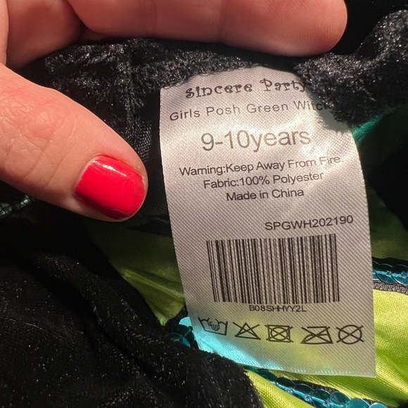 Halloween Witch Costumes for Girls,Green Witch,Rainbow Witch,Skeleton Witch - Picture 10 of 10